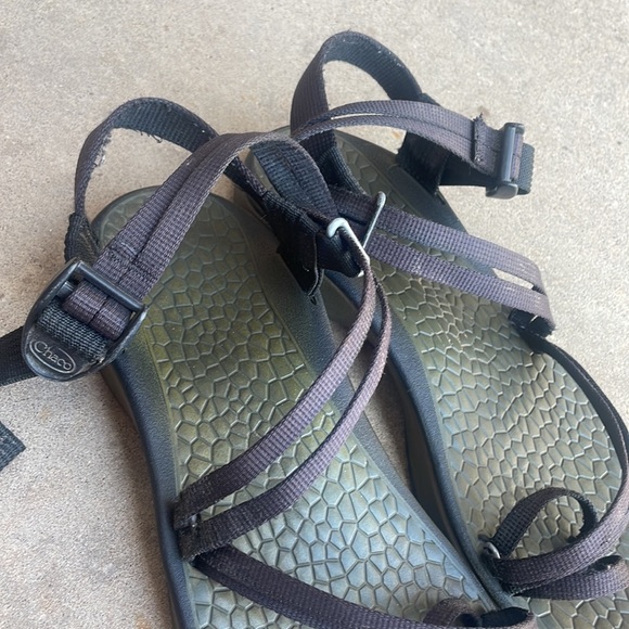 Chaco Black and Brown Women's Sandals - Picture 2 of 6